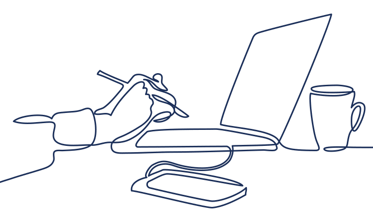 Line illustration of local Web Design for business in Werribee, Point Cook and surrounds