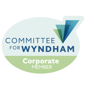 Committee For Wyndham Corporate member badge supporting businesses in Werribee, Point Cook and surrounds