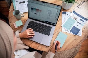 Woman business owner working in her Digital Agency